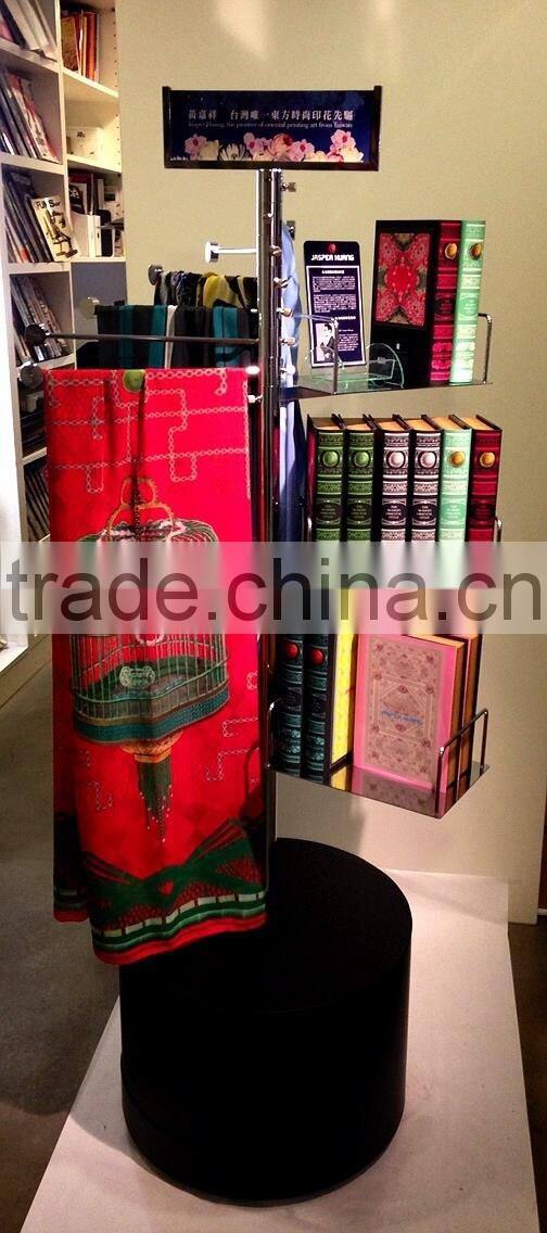 Summer Rotating Scarves Display for duty free shop/department store