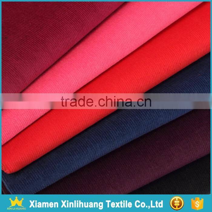 2017 Trendy 98% Cotton 2% Spandex 16 Wale Corduroy Fabric for Shirt