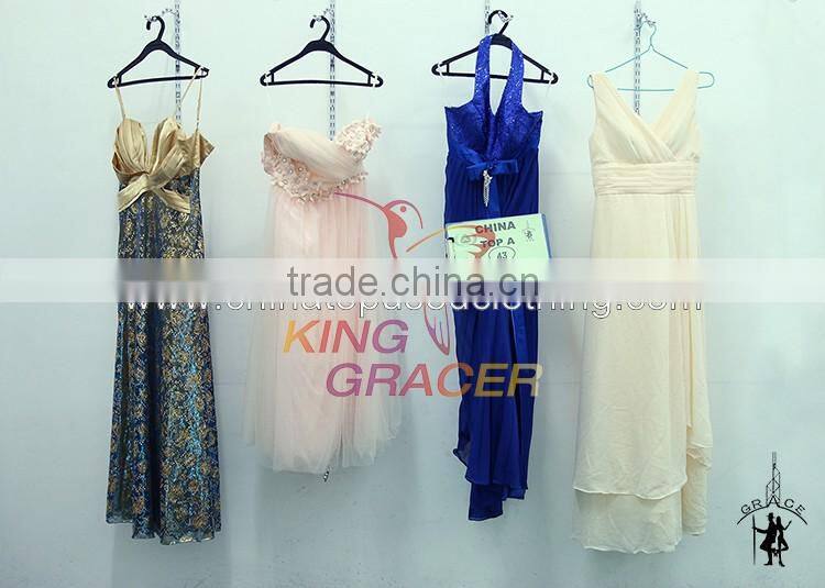 Wholesale In Europe lady Short Sleeve dress,Second Hand Door To Door Clothes