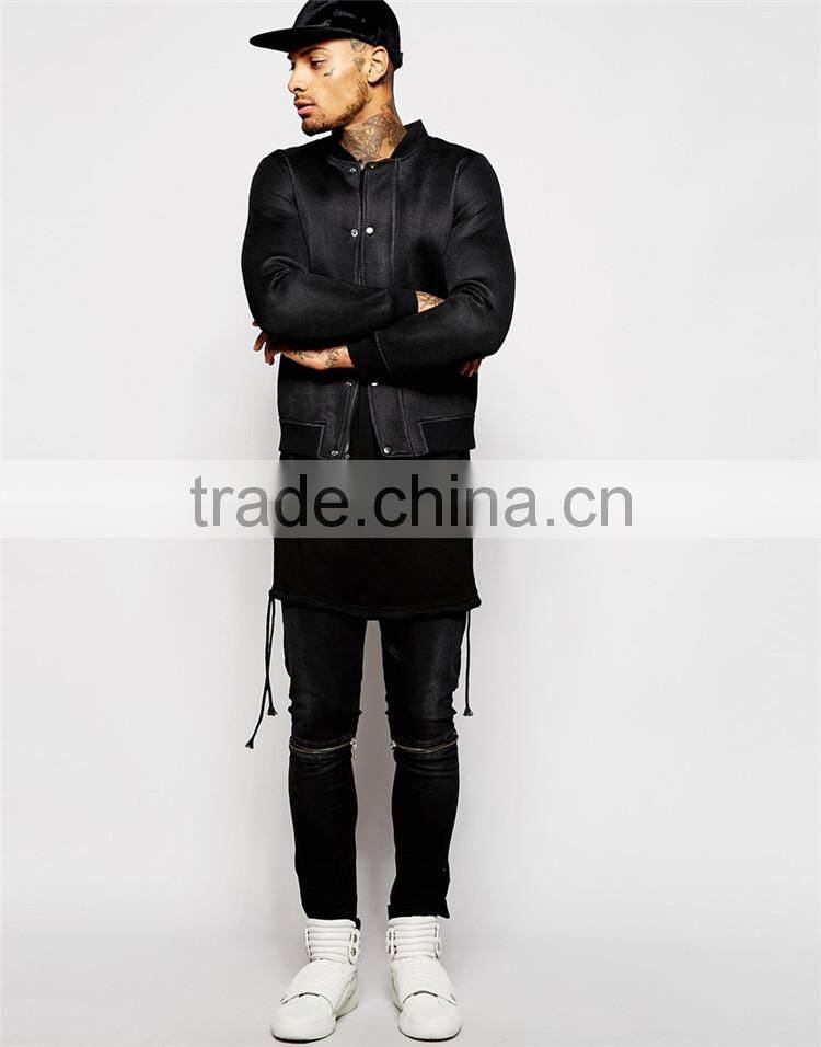 Mens black blank t shirt wholesale long t shirt blank