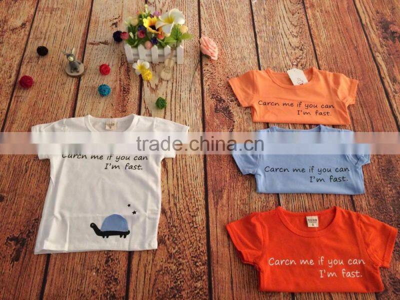 2017 cheap bulk sale children t-shirt cute printing pictures kid boys girls shirts