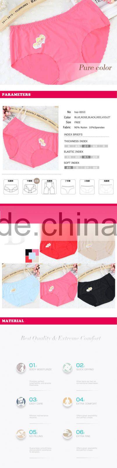 More color pure candy color sexy underwear women tight underwear ladies nylon underpants latest panty designs women