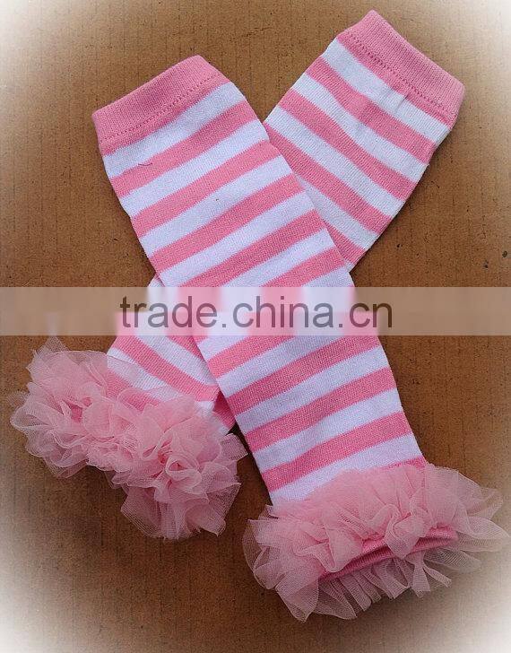 Baby leg warmer cotton fabric stripes legging wholesale