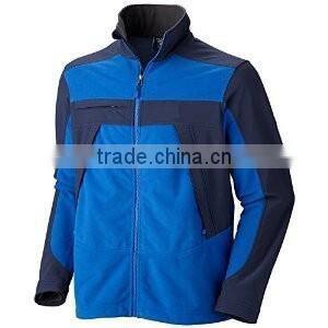 Casual Windproof Bonded softshell men jacket with zipper