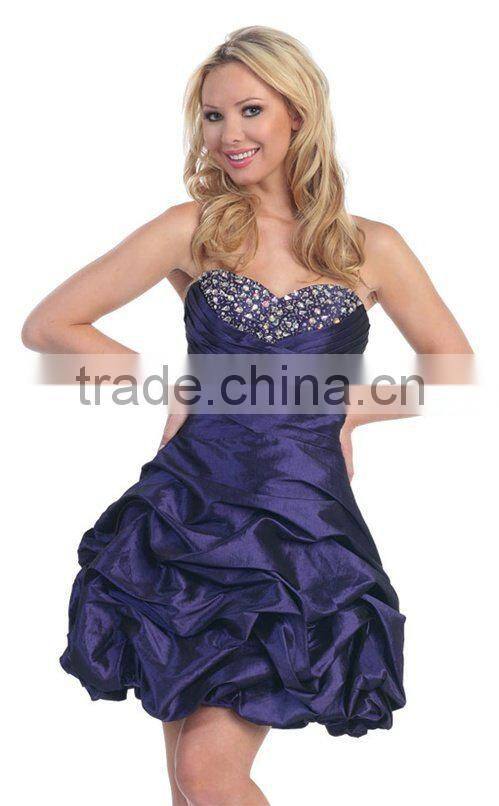 A-Line Sweetheart Column Taffeta Pick up Prom/Party Dress