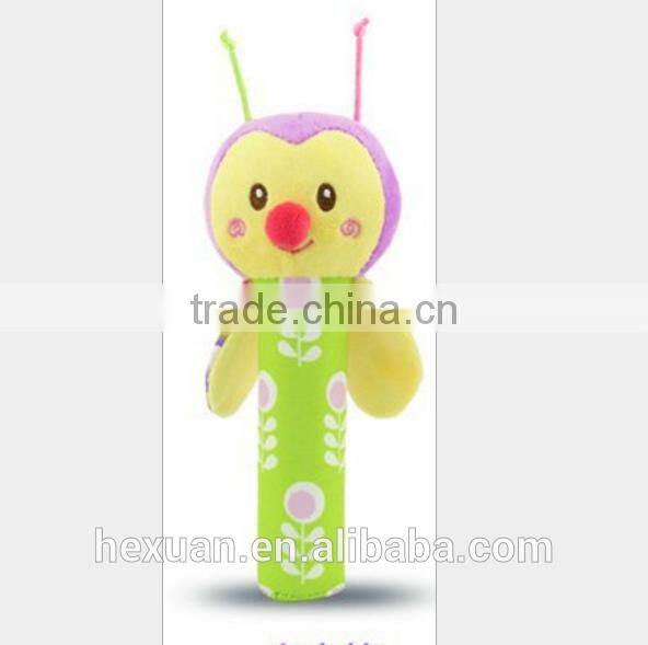 Baby develop soft interactive toys hand ring bell baby musical hanging toys