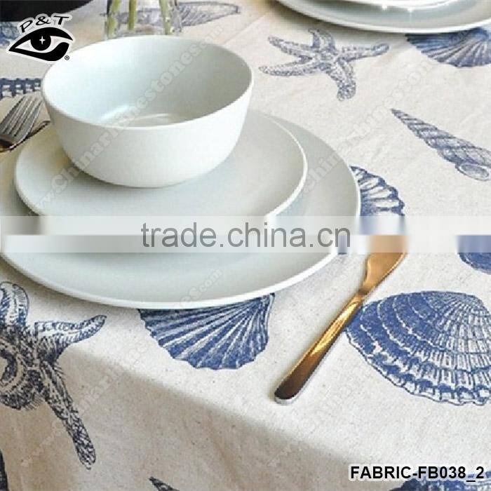 140cm Vintage canvas textile cotton linen fabric for table cloth curtain household