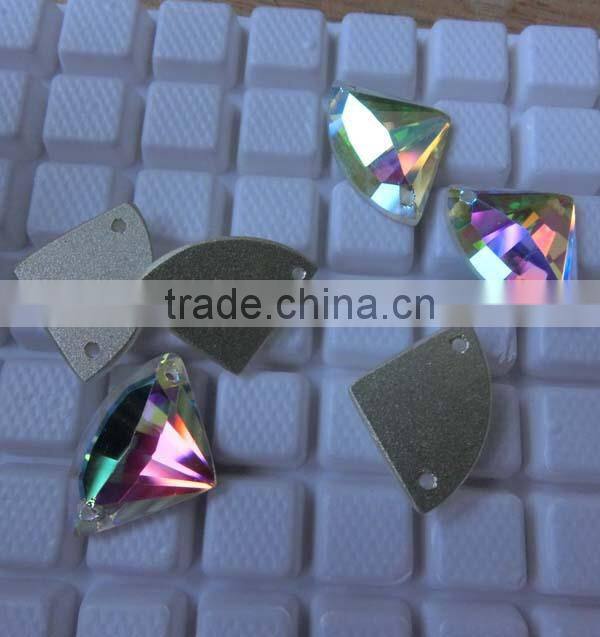 crystal sector shape sew on rhinestone wedding dress,dance dress,shoes accessory