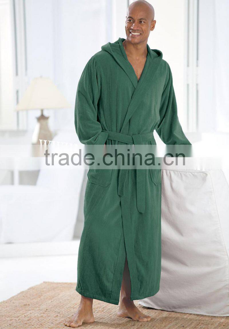 100 cotton terry velour bathrobe