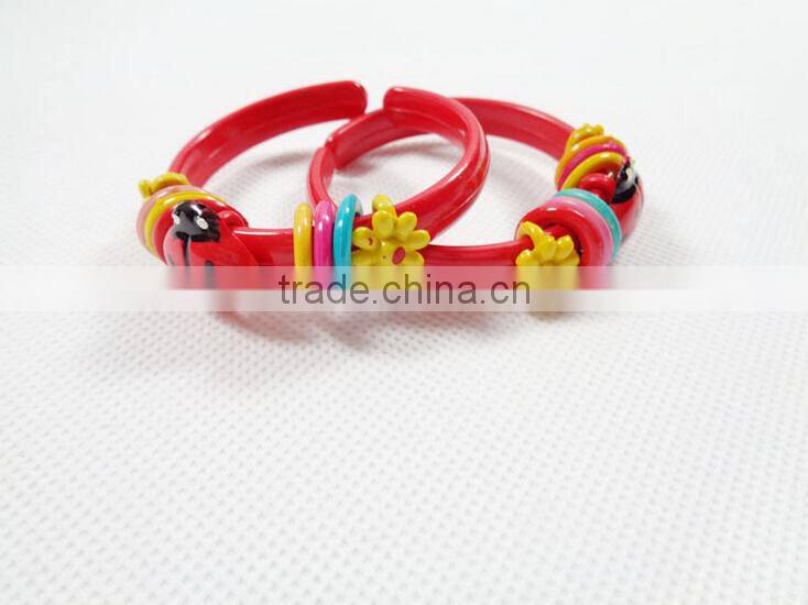 Fashion Plastic Bracelet Ring Set Jewelry Set for Kids-Bracelet+ Ring Set for Children's Day and Girls