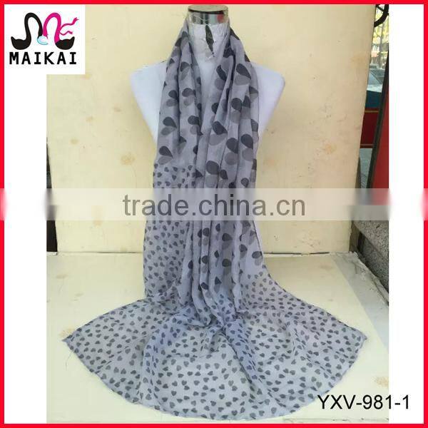 Beautiful girls penguin print animal scarf