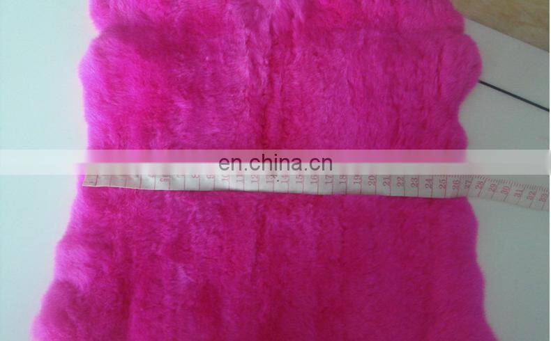 100% Natural Rex Rabbit Fur Skin Dyed Rex Rabbit Fur Pelt From China