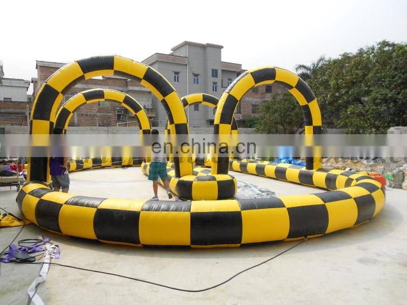 zorb ball air track/inflatable air tumble track/car racing inflatable air track for sale