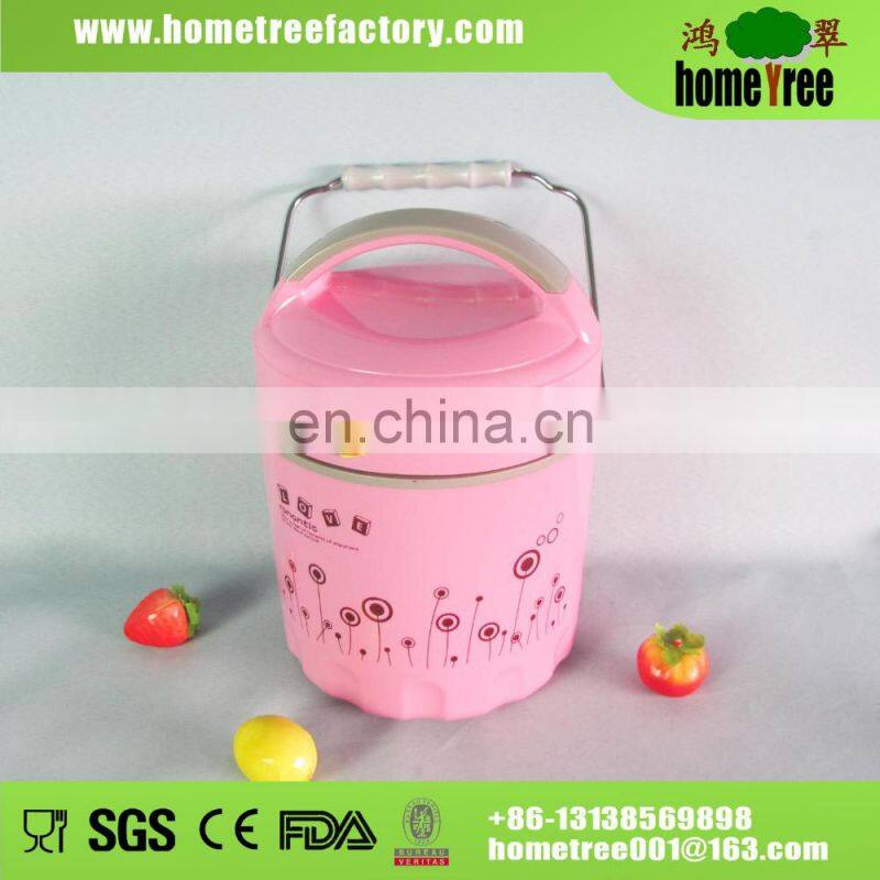 Cartoon Smooth Surface 2 Layers Stainless Steel Kids Lunch Box Bags Set