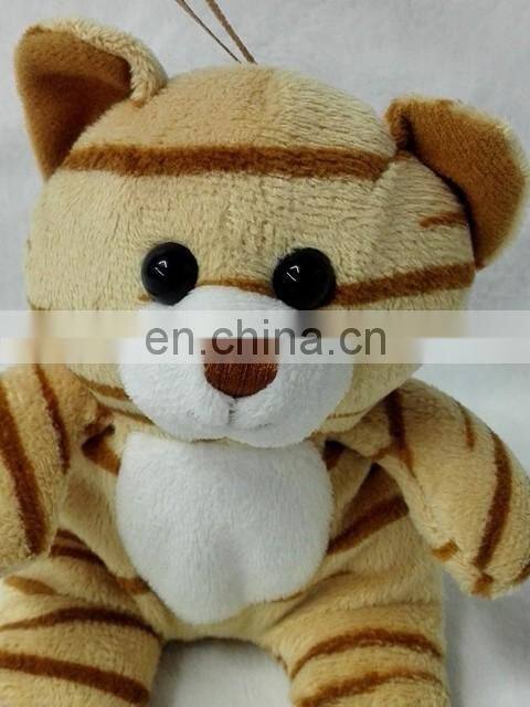 Plush keychain toy cute stuffed raccoon keychain toy