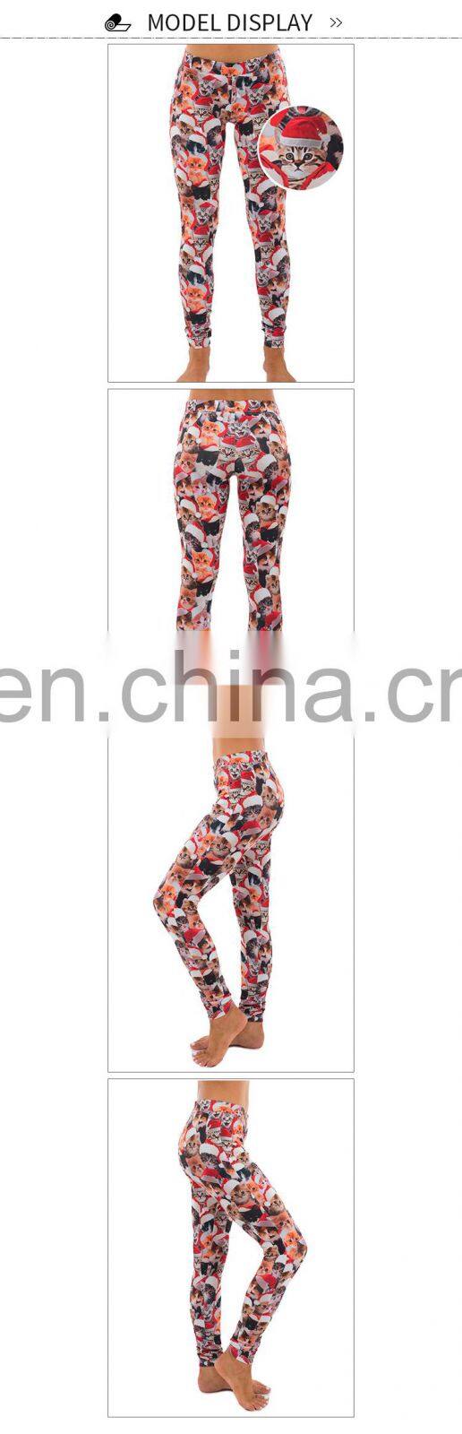 sexy compression tights dri fit running push up fitness womens printed always christmas leggings