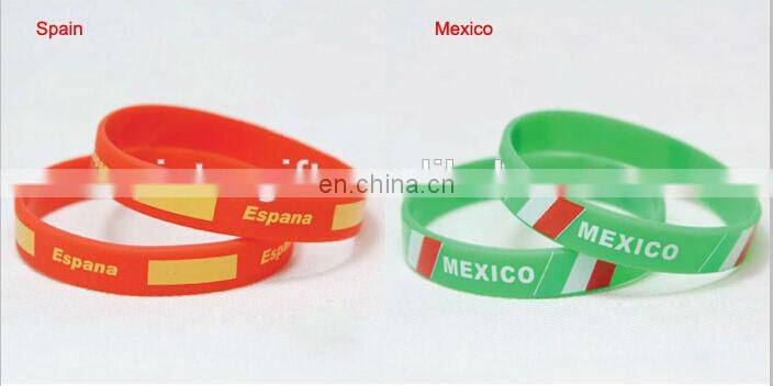 China made 3/4 inch Printing Barcode silicone rubber wristband watch