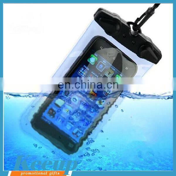 Wholesale waterproof transparent PVC cell phone for advertising
