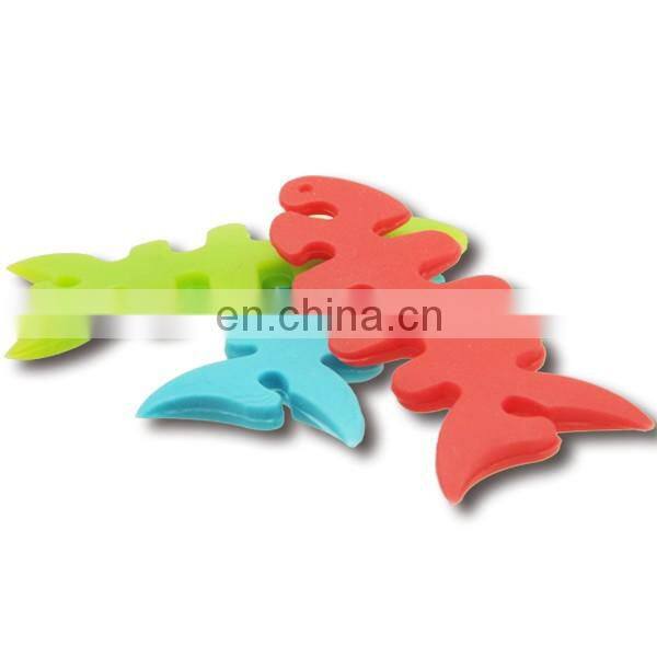 Open design silicone cable holder