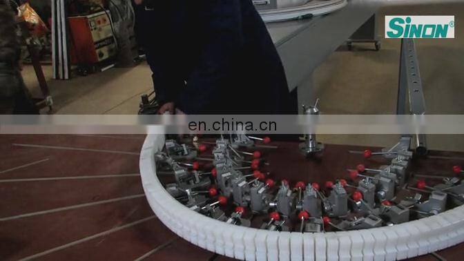 Plastic UPVC PVC window making machine for bending arch frame