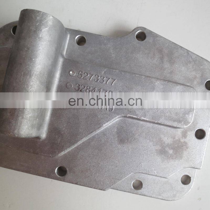 dongfeng truck Diesel Engine parts oil cooler cover ISBE oil Filter seat  5273377 3284170