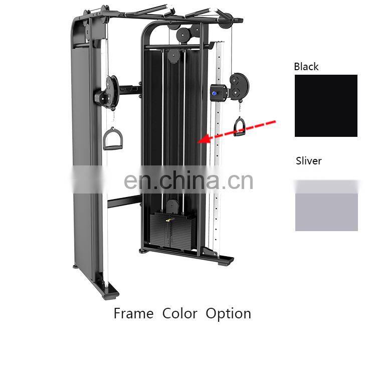 Dual Adjustable Pulley Row Tower Cheap Gym Equipment Commercial Fitness On Sale