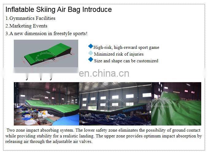 Inflatable big stunt jump air bag jumping safely air bag for freestyle