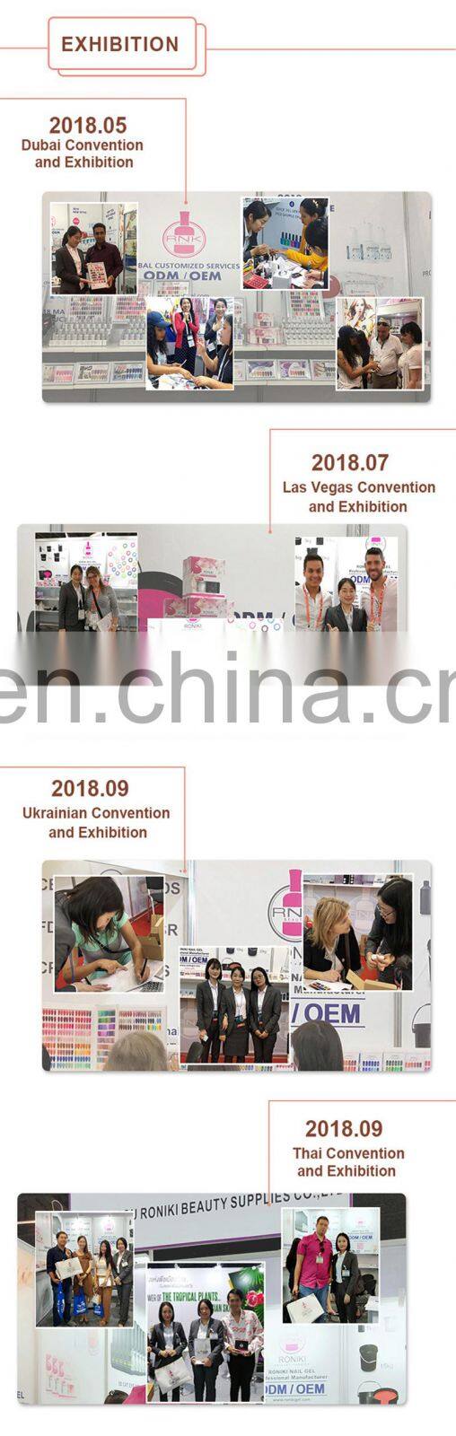 Wholesale UV gel RONIKI high gloss top coat gel polish 15ml 26colors pearl top coat