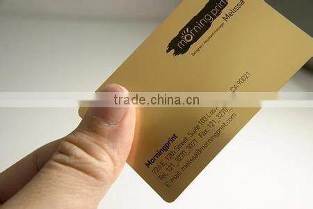 Stainless Steel cheap metal card/ Printing Matte Mirror Metal business card