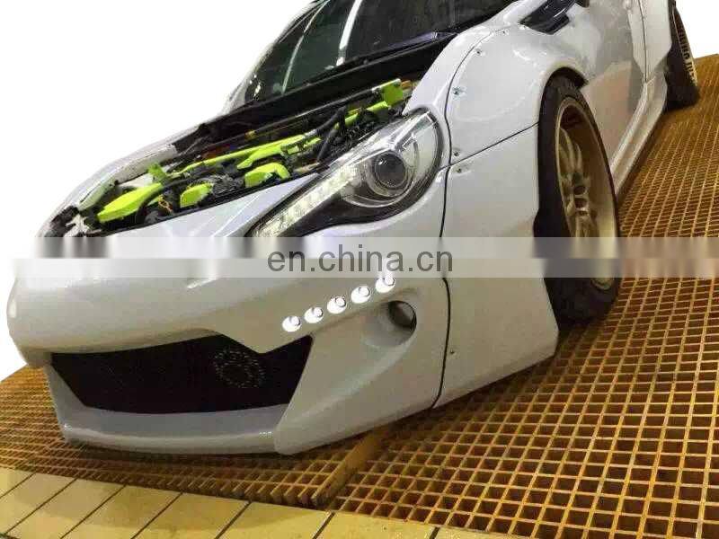 Top quality rocket bunny style wide body kit for su-bar brz 2014-2016 in frp