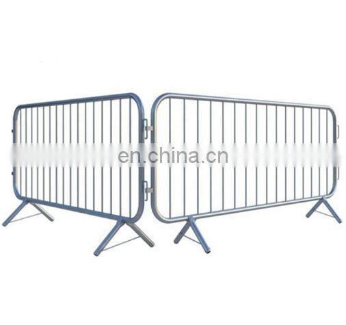 Welded fixed feet crowd control barrier steel crush barrier temporary fence