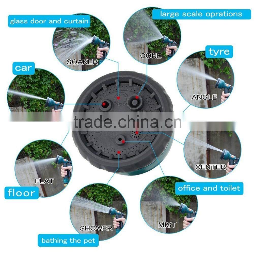 50 Ft Expandable Garden Hose Extra Strength Fabric,Double Latex Core,3/4 Snake Magic Pocket Water Hoses 8 Pattern Spray Nozzle