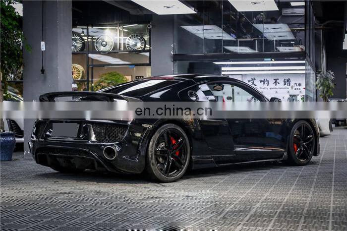 Runde Top Quality Kits For 06-15 Audi R8 V10 Upgrade Regula Design Resin Or Half Carbon Front Bumper Rear Bumper Side Skirts