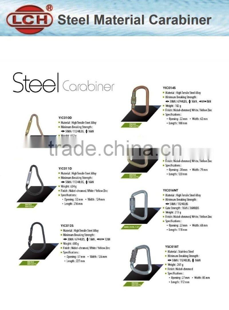 alibaba express AISI304/316 Spring Snap Hook With Screw Carbine Hook With Lock