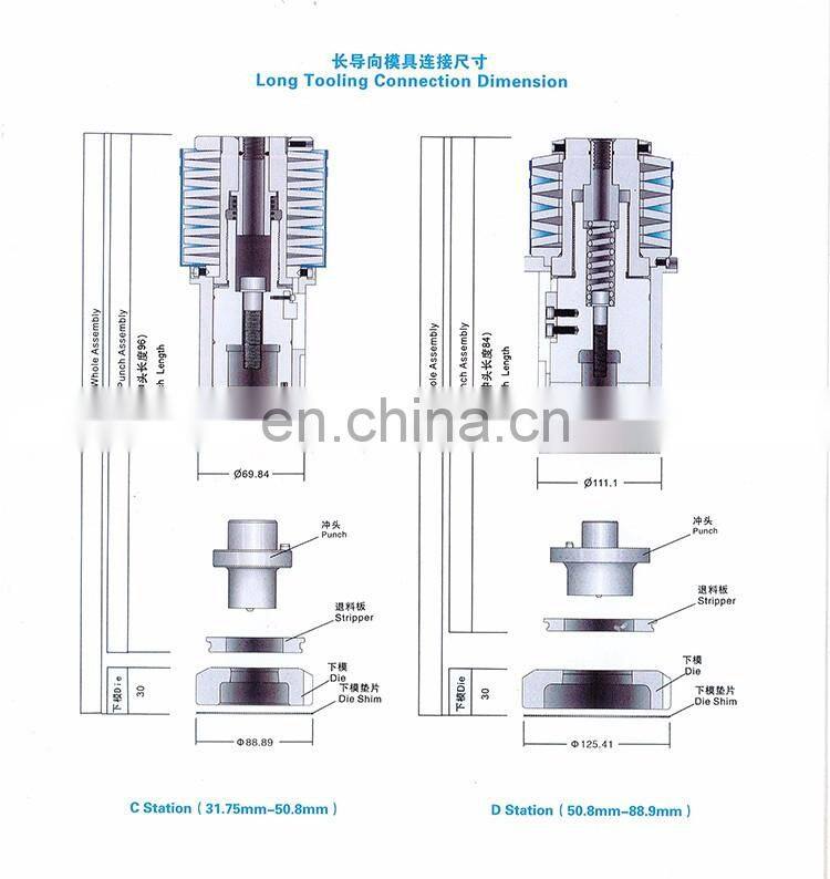 T&L Brand CNC turret punching mold die Eyelet punching mould