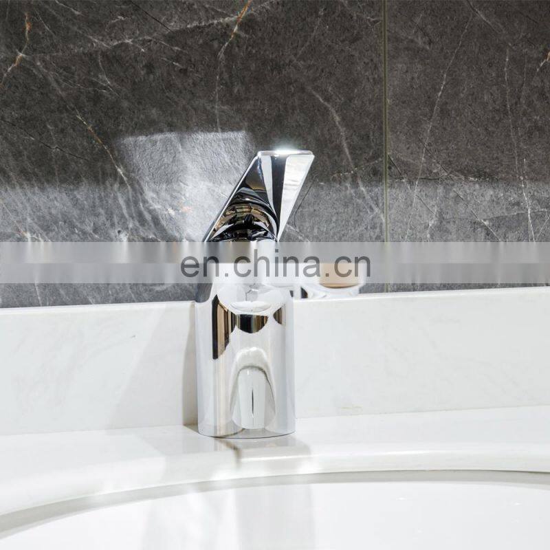wenzhou 304 wire drawing cold and hot water tap faucet bathroom