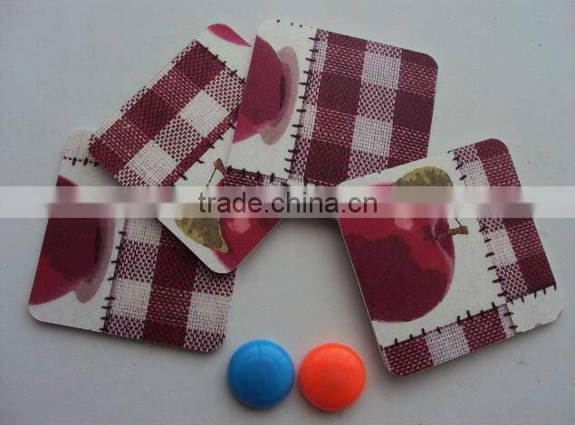 cork board coaster set in bulk, beer drink coaster in a set with box