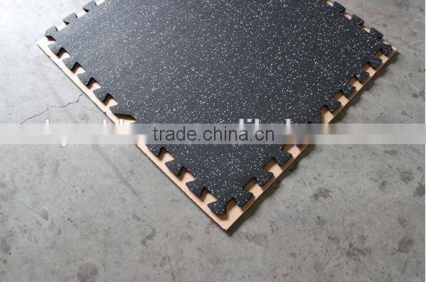 Rubber gym mat floor rubber mat interlock rubber floor mat