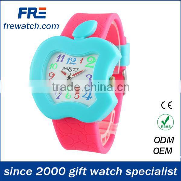 hot sales 2015 fashion silicone watch with japan movement water resisting