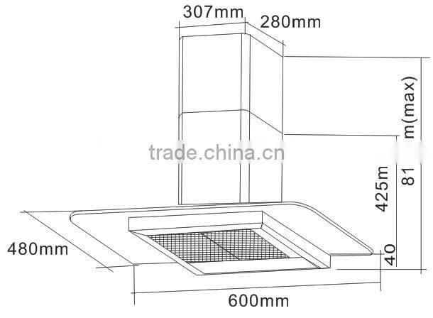 china kitchen chimney cooker hood for promotion