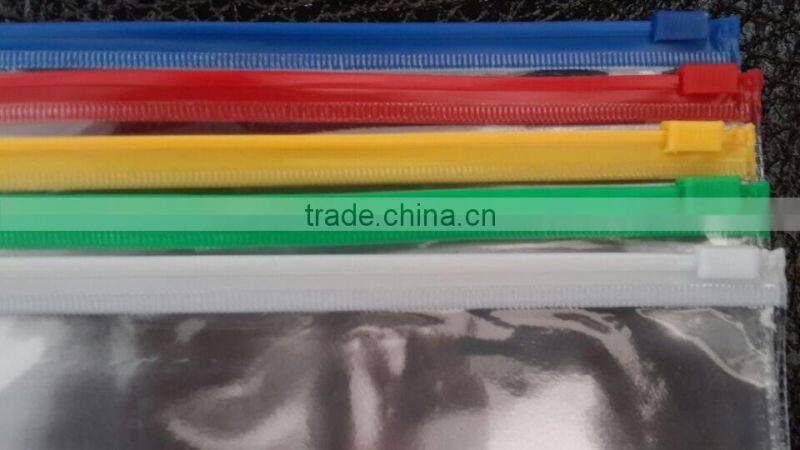 Custom printed bags pvc zipper bag Transparent file paper bags paper bags zipper pouch a4 factory manufacture