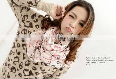 2013 custom colorful ladies fashion new knitted scarf