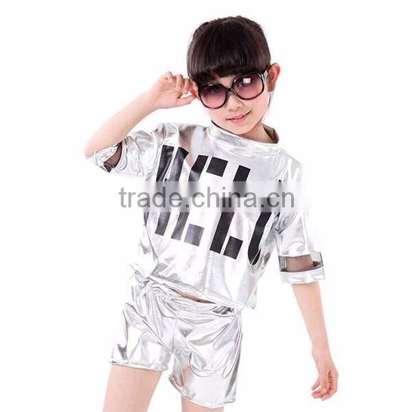 New arrival Boy Girl Hip-Hop Dance Cloth Performance clothing spandex Hip Hop Dance Wear kids modern dance costume