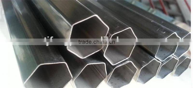 55x63mm Welded mild carbon steel hexagonal tube/pipe