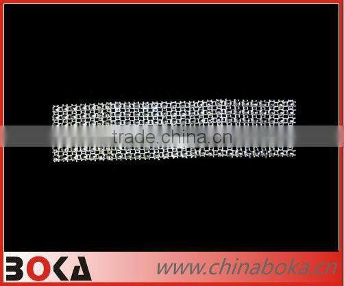 New design rhinestones lace trim patch for wedding dress
