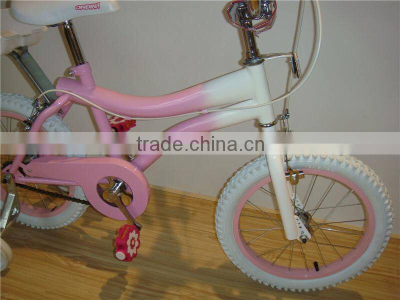 HH-K1640 16 inch pink best price children bicycle with baby seat