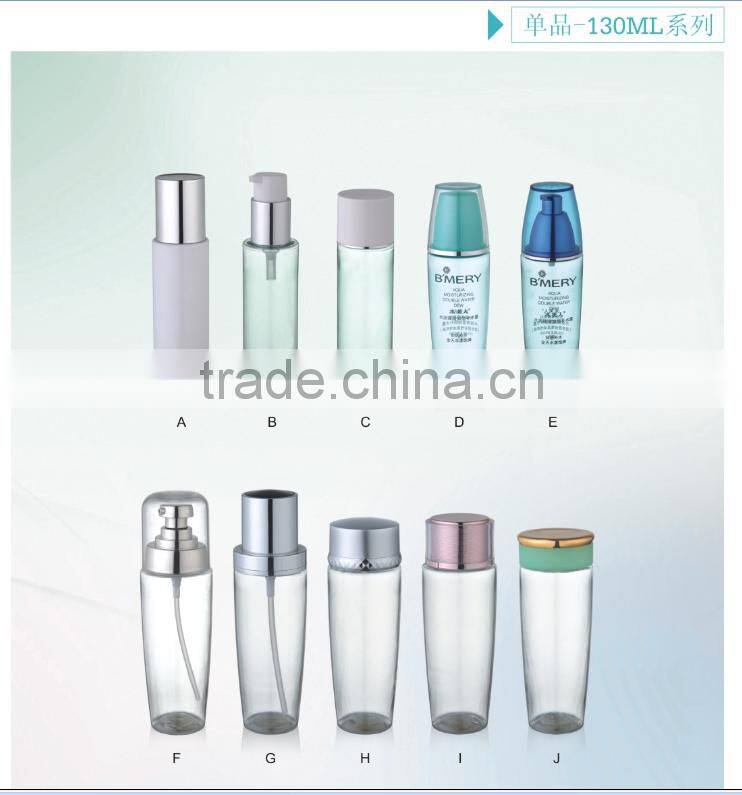 Transparent plastic PET bottle personal skin care use toners bottle