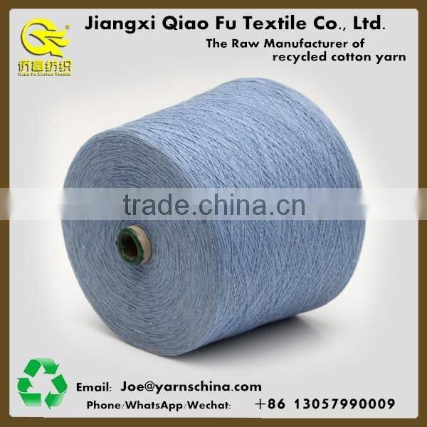 Ne6s/1 recycled cotton yarn for construction site use gloves