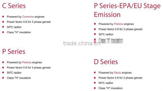 silent generators for sale,60Hz 4 cylinder water cooled generator with CUMMINS NTA855-G1B