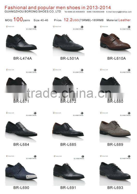 High grade genuine leather dress shoe for men formal business and party